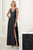 Adrianna Papell - 40163 Beaded V-neck Chiffon Sheath Dress In Black