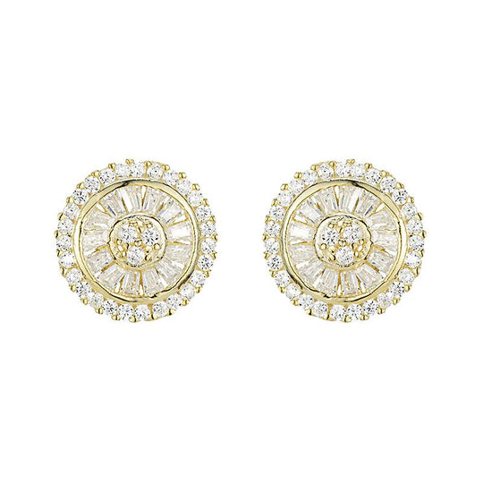 Melrose Baguette CZ Studs