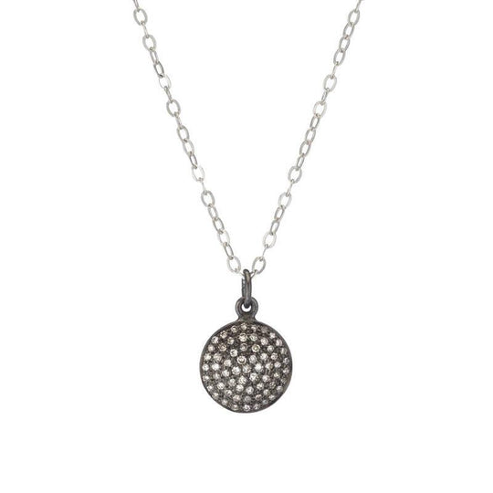Brooklyn Large Diamond Disc Necklace