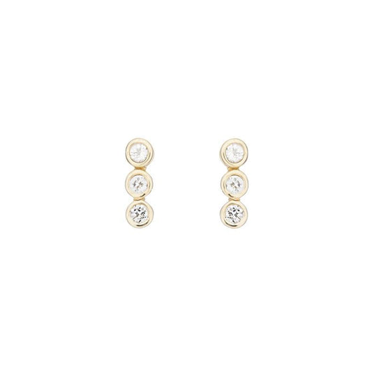 Tulum 3 Bezel Gemstone Earrings