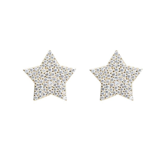 Melrose CZ Pavé Star Stud