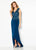 Cameron Blake - 219678 Beaded V-Neck Sheath High Low Dress In Green