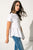  AURA tee-shirt blanc à volants