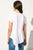  AURA tee-shirt blanc à volants