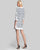 Bo & Nic - 1LL1000 Quarter-Length Sleeved Printed Dress in Neutral and Multi-Color