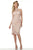 Jovani - 68747 Halter Neck Knee-length Dress In Pink