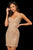 Sherri Hill - 52991 Short Plunging V-Neck Beaded Dress In Neutral