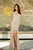 Sherri Hill - 52326 Sexy Beaded Deep Halter V-neck Dress In Neutral and Silver