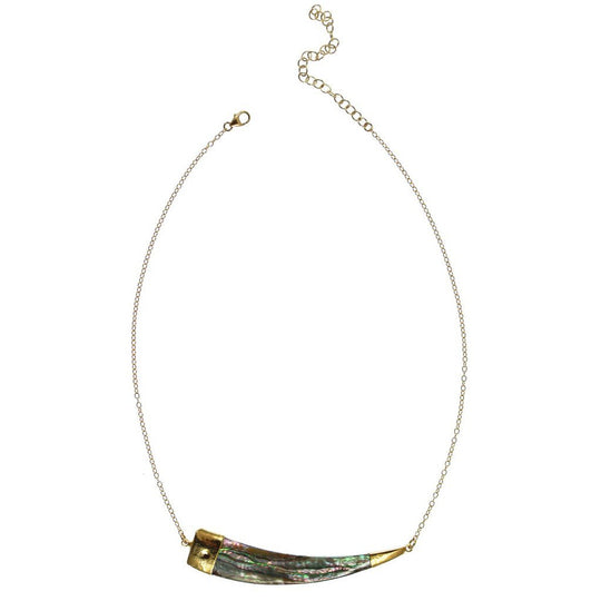 Abalone Horn Necklace