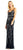 Adrianna Papell - AP1E201262 Floral Beaded Blouson Column Dress in Black, Multi-Color