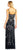 Adrianna Papell - AP1E201262 Floral Beaded Blouson Column Dress in Black, Multi-Color