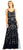 Adrianna Papell - AP1E201262 Floral Beaded Blouson Column Dress in Black, Multi-Color