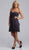 Adrianna Papell - 41857710 Strapless Tiered Chiffon Cocktail Dress In Black and Gray