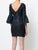 Aidan Mattox - MN1E201567 Jacquard Bateau Sheath Dress In Blue