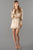 Alcazar Dress - Gunmetal / Champagne / Rose.
