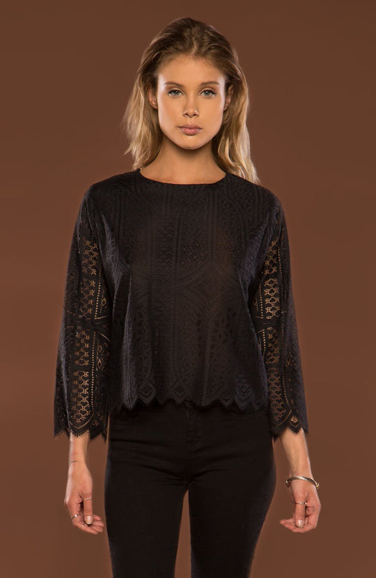 Merritt Charles -  Allesandra Blouse | Ebony Black