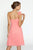 Alexia Designs - 152S Ruffled One Shoulder A-line Dress In Pink and Orange