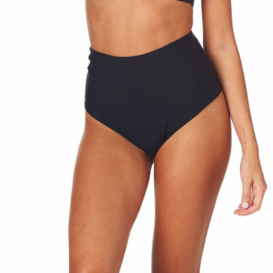 Black High Rise Bikini Bottom