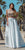 Angela and Alison - Intricately Beaded Bateau Illusion Long Evening Gown 771109 in Neutral and White