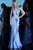 Jovani - 67841 Ruffle One Shoulder Trumpet Dress In Blue
