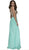 Gilded Lace Cutout Halter Chiffon Evening Gown