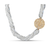 Moonstone Beads & Diamond Necklace In 18K Yellow Gold