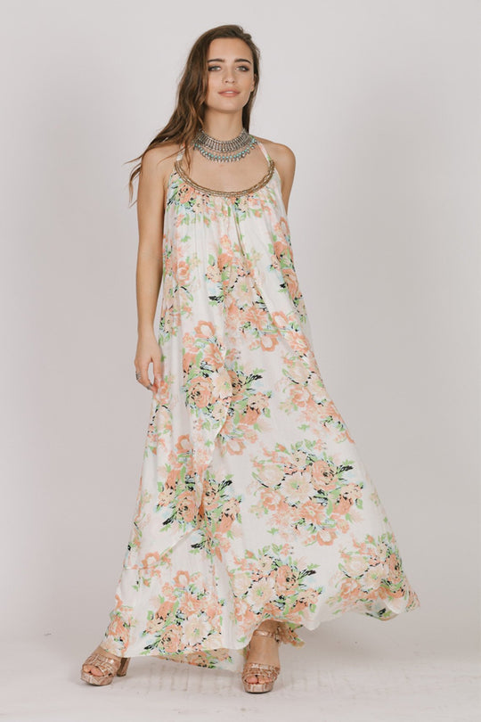 GARDEN PARTY HALTER MAXI