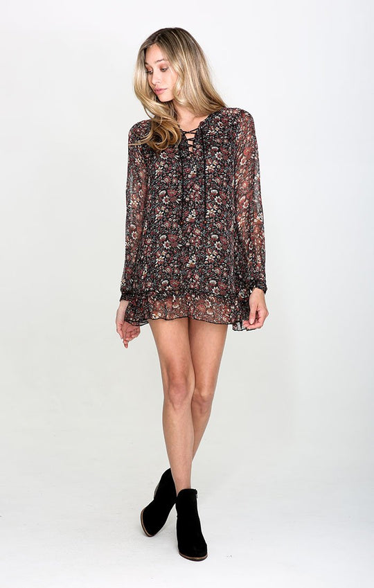 THE ELOISE RUFFLE MINI DRESS