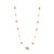 Golden Rutile Long Necklace In 18k Yellow Gold