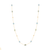 Tresor Collection - Gemstone Long Baroque Necklace in 18k Yellow Gold Aquamarine