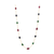 Emerald, Ruby & Sapphire Necklace in 18K Yellow Gold