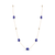 Tresor Collection - Lapis Smooth Baroque Necklace in 18k Yellow Gold