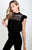 DIANA EMBROIDERED RUFFLE SLEEVE TOP