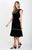 DIANA EMBROIDERED RUFFLE SLEEVE DRESS
