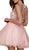 Nox Anabel - B652 Sparkly Lace Applique Bodice Tulle Cocktail Dress