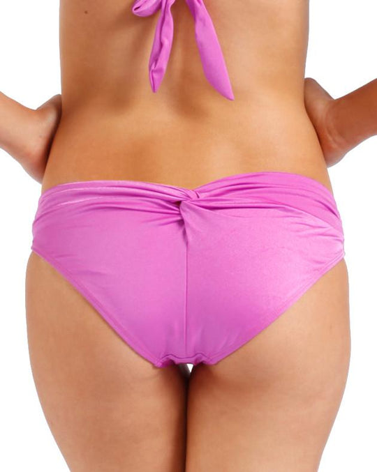 Knotty by Day Bikini Bottom Orchid Pink