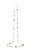 Multicolor Stone Olive Beads Necklace in 18K YG