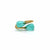 Peruvian Opal Smooth Drop Ring in 18k YG