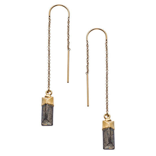 Baguette Thread Thru Earrings