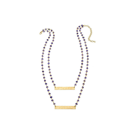 Barred Gemstone Necklace