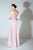 Beside Couture by Gemy - BC 1428 Floral Applique A-line Dress In Pink