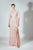 Beside Couture by Gemy - BC 1431 Dimensional Foliage High Slit Gown In Pink