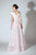Beside Couture by Gemy - BC 1433 Draped Plunging Off Shoulder Gown In Pink