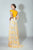 Beside Couture by Gemy - BC 1436 Contrast Sequined Off Shoulder Gown In Yellow