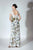 Beside Couture by Gemy - BC 1440 Floral Sequined Illusion Bateau Dress In Floral