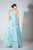 Beside Couture by Gemy - BC 1443 Asymmetrical A-Line Evening Gown In Green