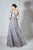 Beside Couture by Gemy - BC 1447 Embellished Off-Shoulder A-Line Gown In Silver