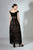 Beside Couture by Gemy - BC 1468 Off-Shoulder Mesh A-line Dress In Black