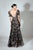 Beside Couture by Gemy - BC 1469 Embroidered Lace A-line Gown In Black