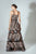 Beside Couture by Gemy - BC 1471 Embroidered Lace A-line Dress In Pink and Black